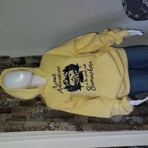 Adventure Hoodie Light Yellow Size Large